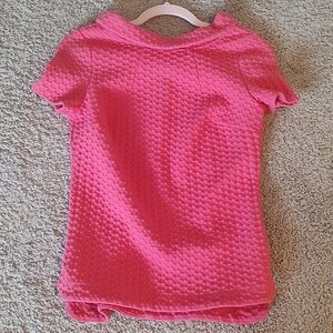 Boden Square Jacquard Top Sweater Portrait Collar Pink Size 4